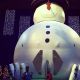Image for article titled Massive Snowman Bouncy House Has a Giant Vagina for an Entrance